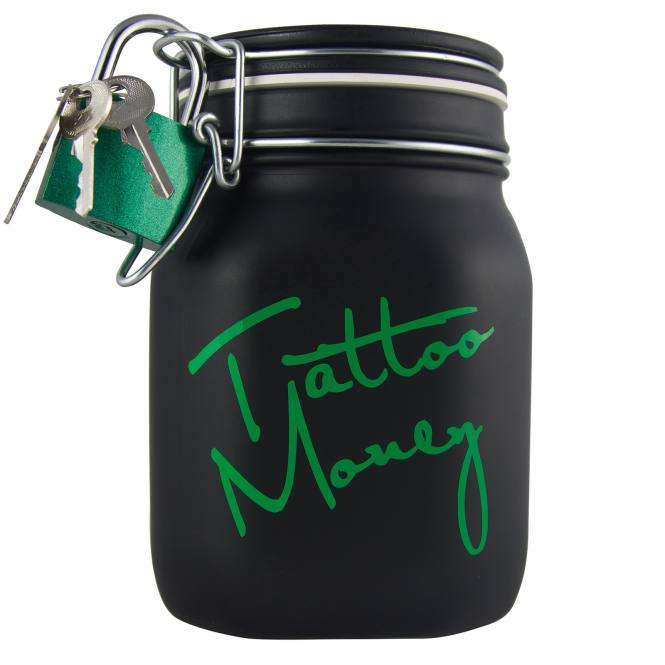 TattooTools SPARDOSE TATTOO MONEY schwarz/grün Good