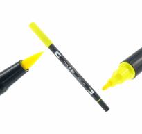Tombow dual brush pen, yellow 