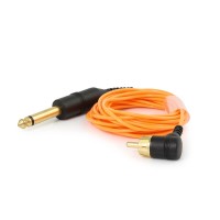 Elephant - Lightweight Cinch/RCA Kabel - abgewinkelt -orange- 
