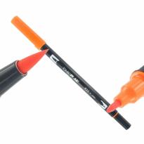 Tombow dual brush pen, orange 