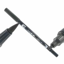 Tombow dual brush pen, black 