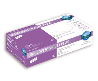 Größe L Unigloves "Violet Pearl "  Nitril violet 100 Stk. 