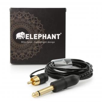 Elephant - Lightweight Cinch/RCA Kabel - abgewinkelt -schwarz- 