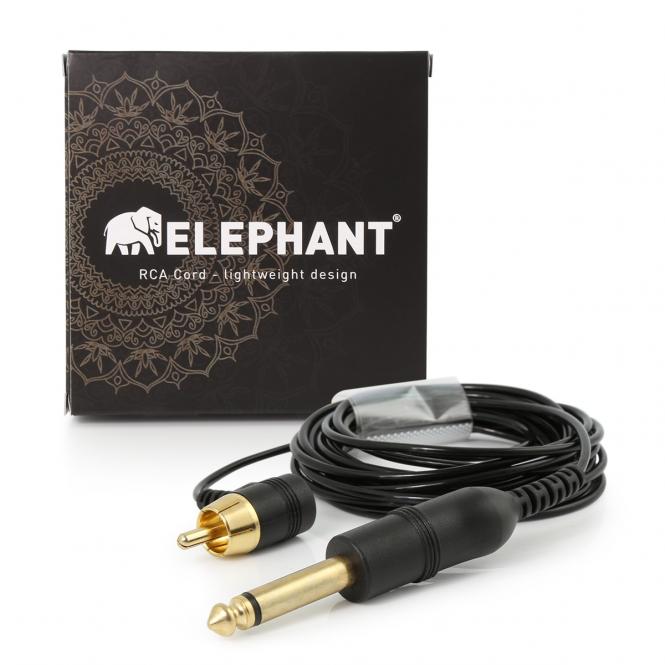 Elephant - Lightweight Cinch/RCA Kabel - abgewinkelt -schwarz- 